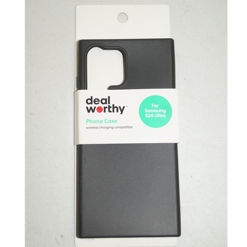 Deal Worthy Samsung S24 Ultra Phone Case Black Wireless Charging Compatible